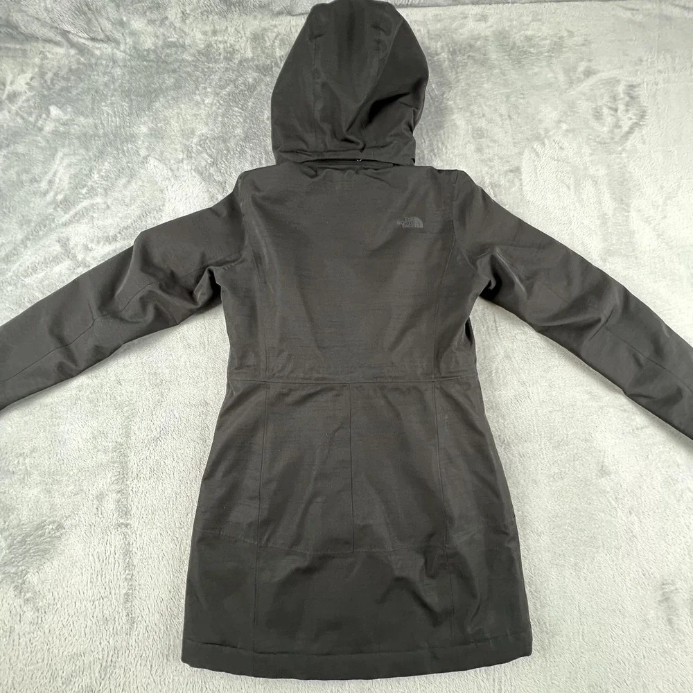 The North Face Coat Womens XS Black DryVent Insulated Long Hooded Parka NF0A3C8G - Picture 12 of 16